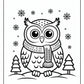 Cute Winter Owl Coloring Pages | Free PDF Printables
