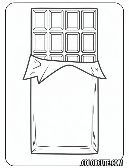 Chocolate Coloring Page | Free PDF Printables