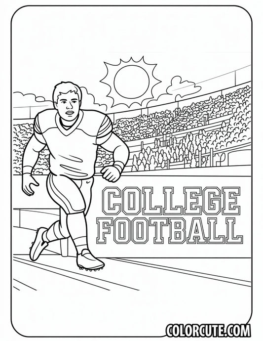 College Football Coloring Pages | Free PDF Printables