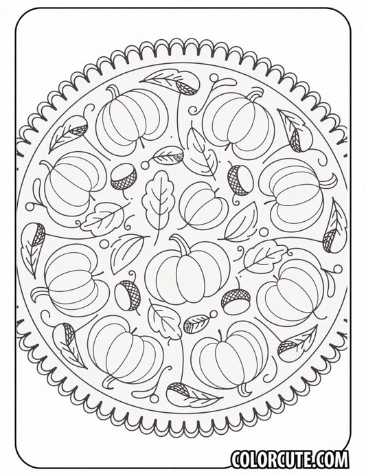 Fall Mandala Coloring Pages | Free PDF Printables