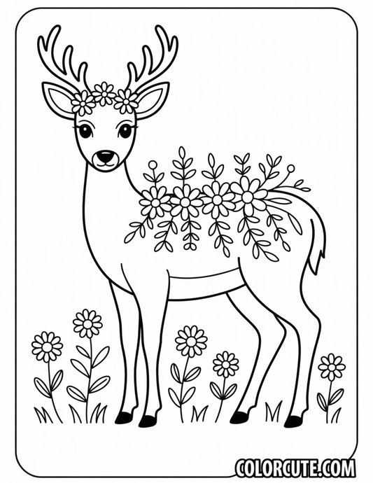 Fantasy Deer Coloring Pages - Free PDF Printables