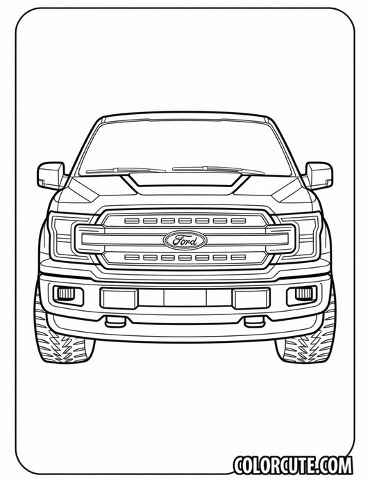 Ford Car Coloring Pages | Free PDF Printables