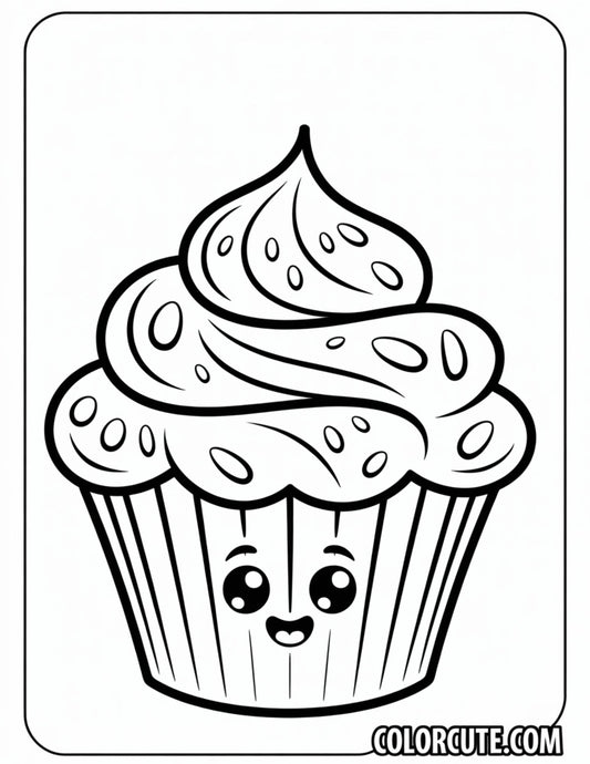 Fun Halloween Cupcake Coloring Pages | Free PDF Printables
