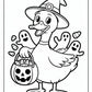 Halloween Duck Coloring Page | Free PDF Printables