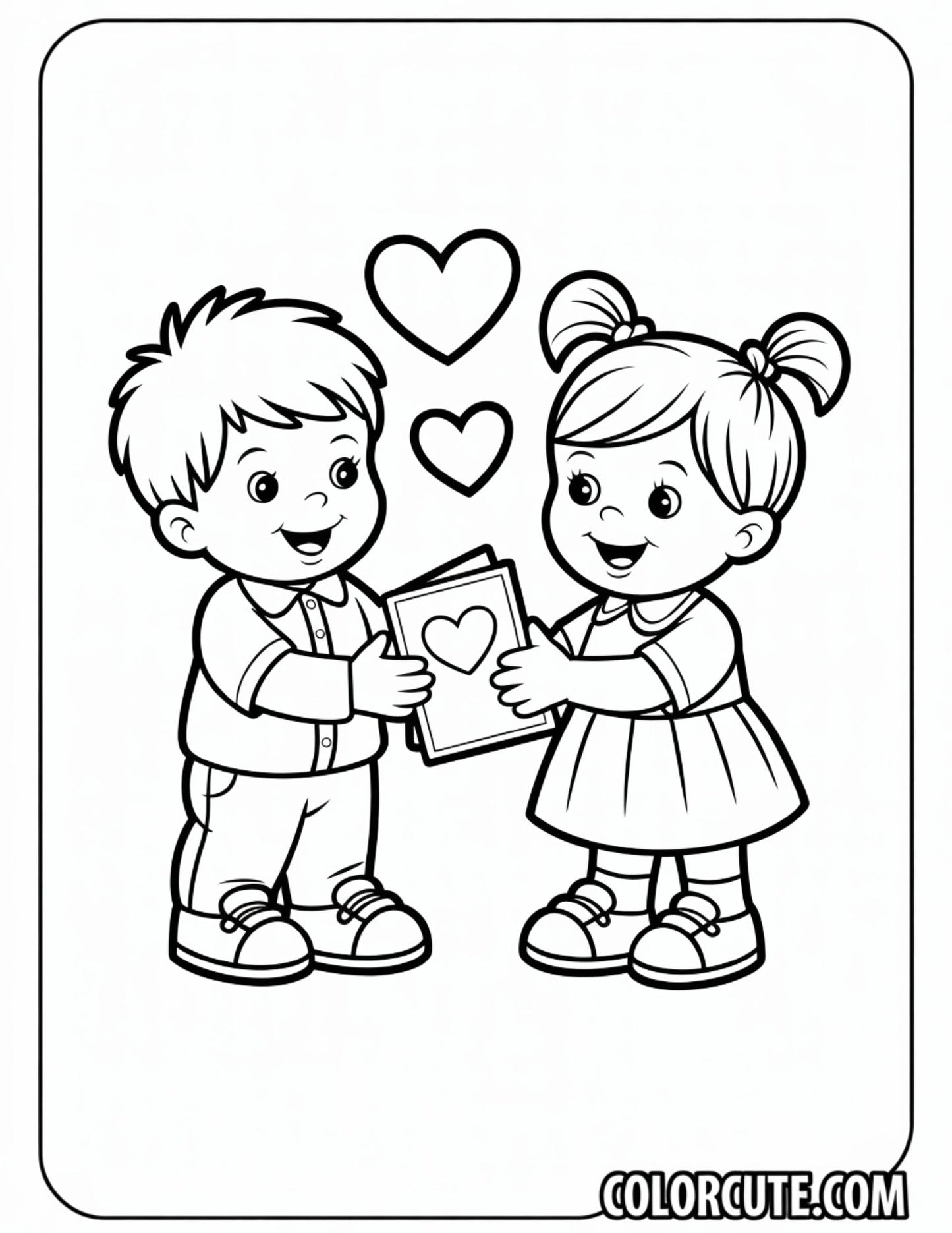 Kindergarten Valentine Coloring Pages | Free PDF Printables