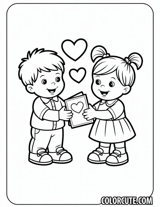 Kindergarten Valentine Coloring Pages | Free PDF Printables