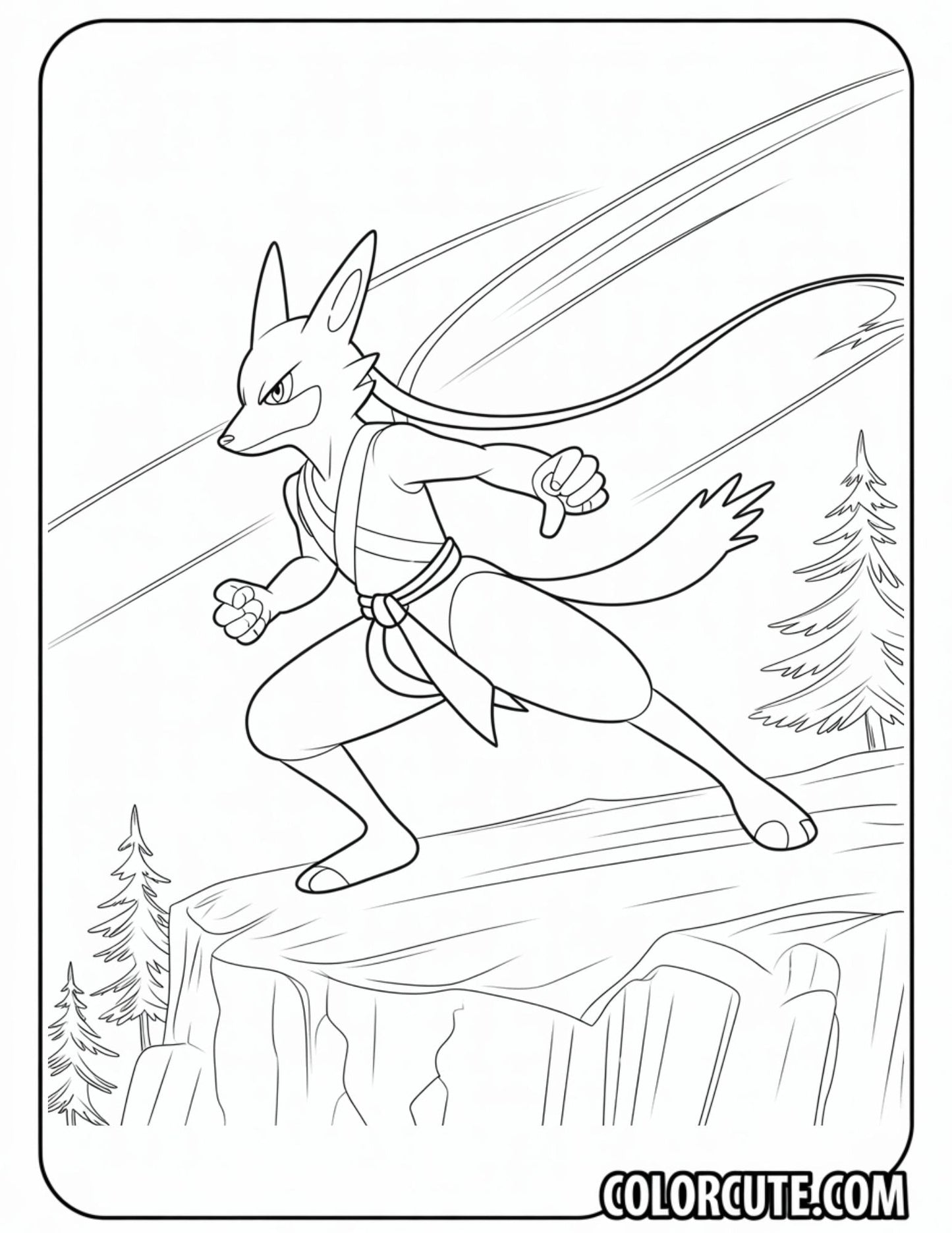 Lucario Coloring Pages | Free PDF Printables