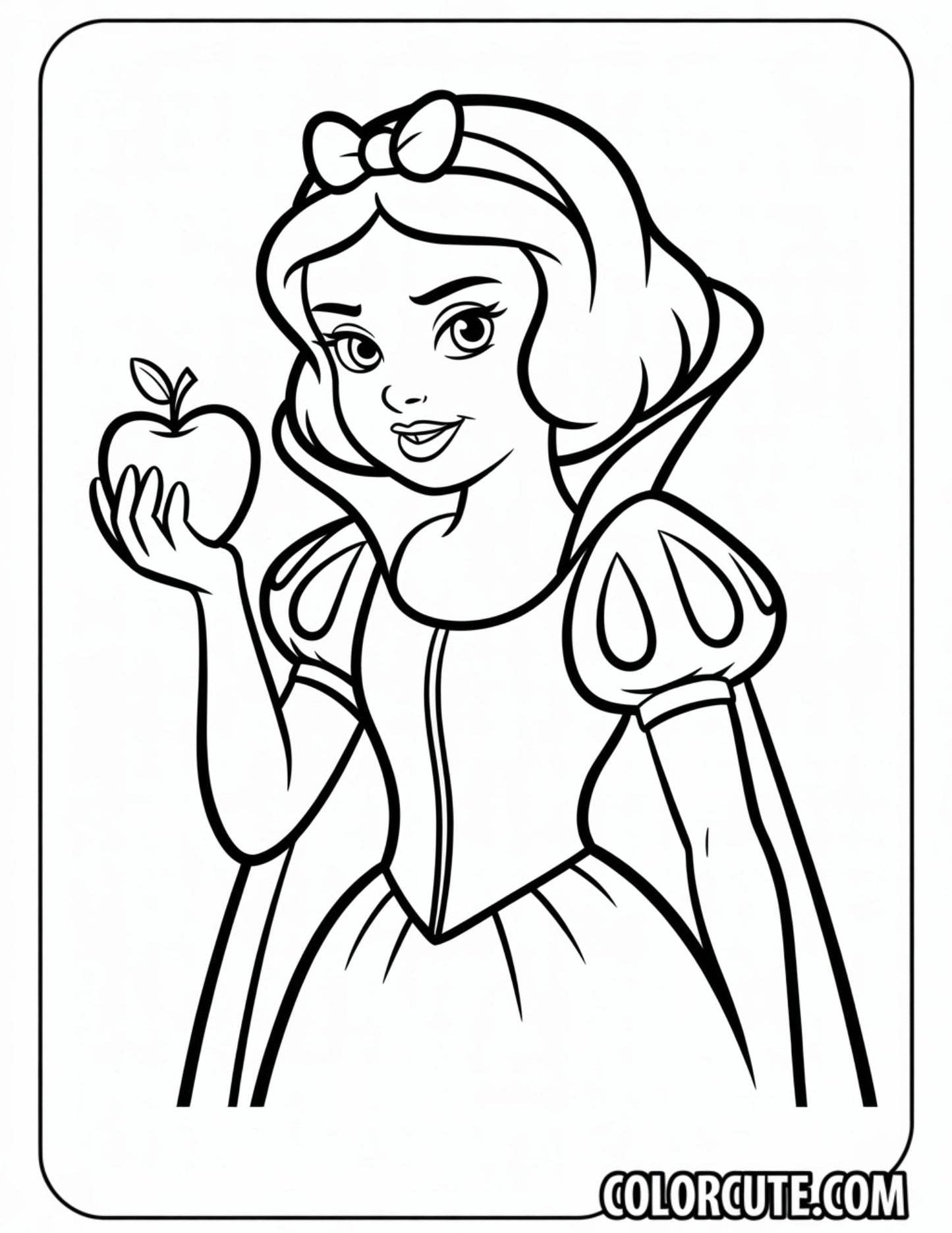 Snow White Witch Coloring Page | Free PDF Printables