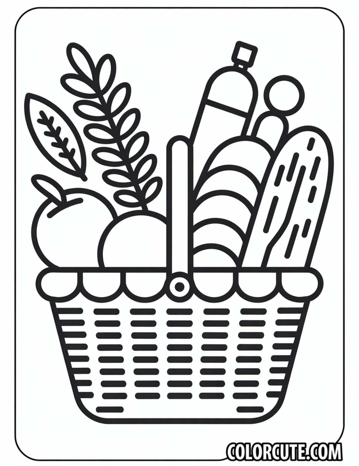 Spring Picnicking Coloring Pages Free PDF Printables