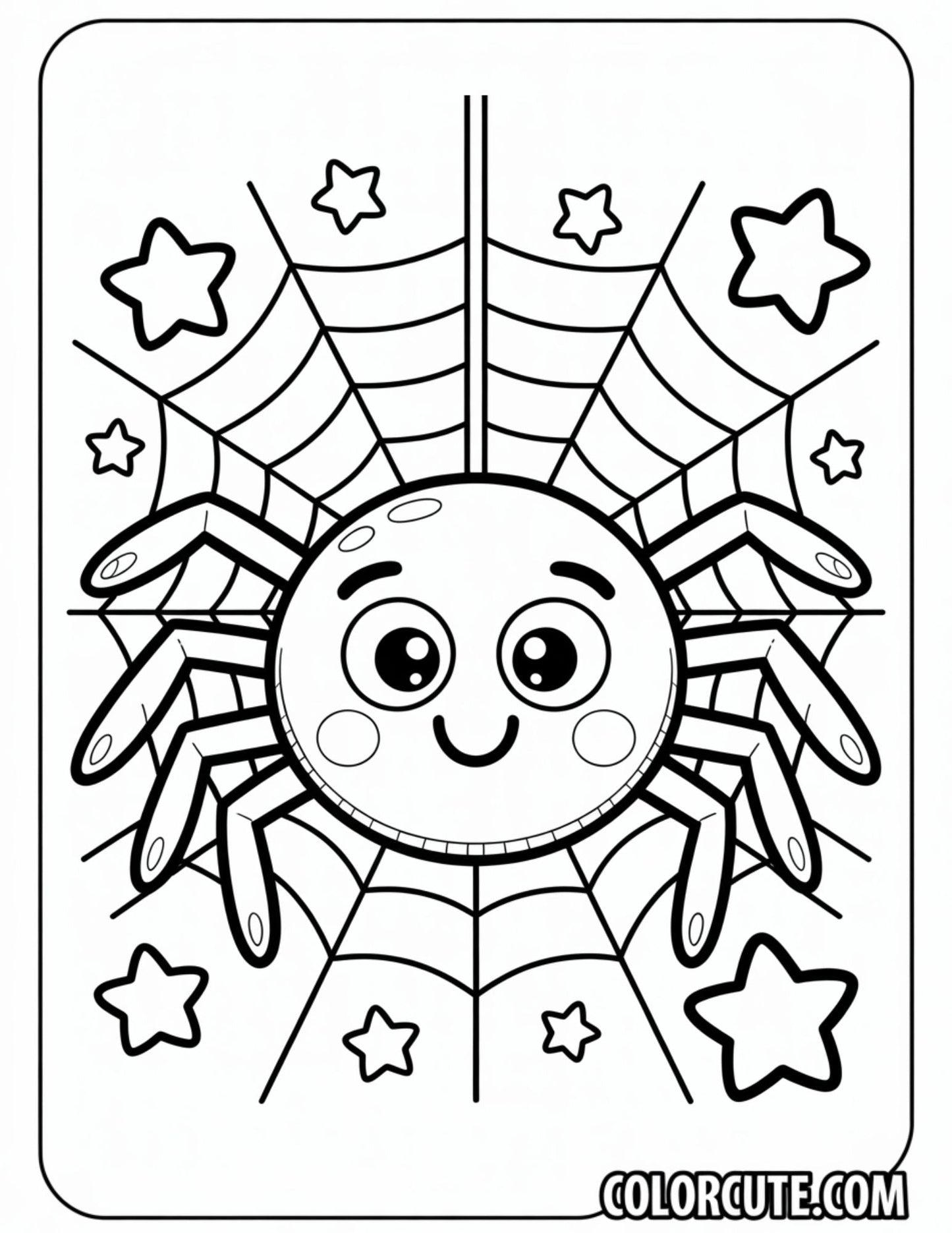 Spooky Spider Coloring Pages | Free PDF Printables