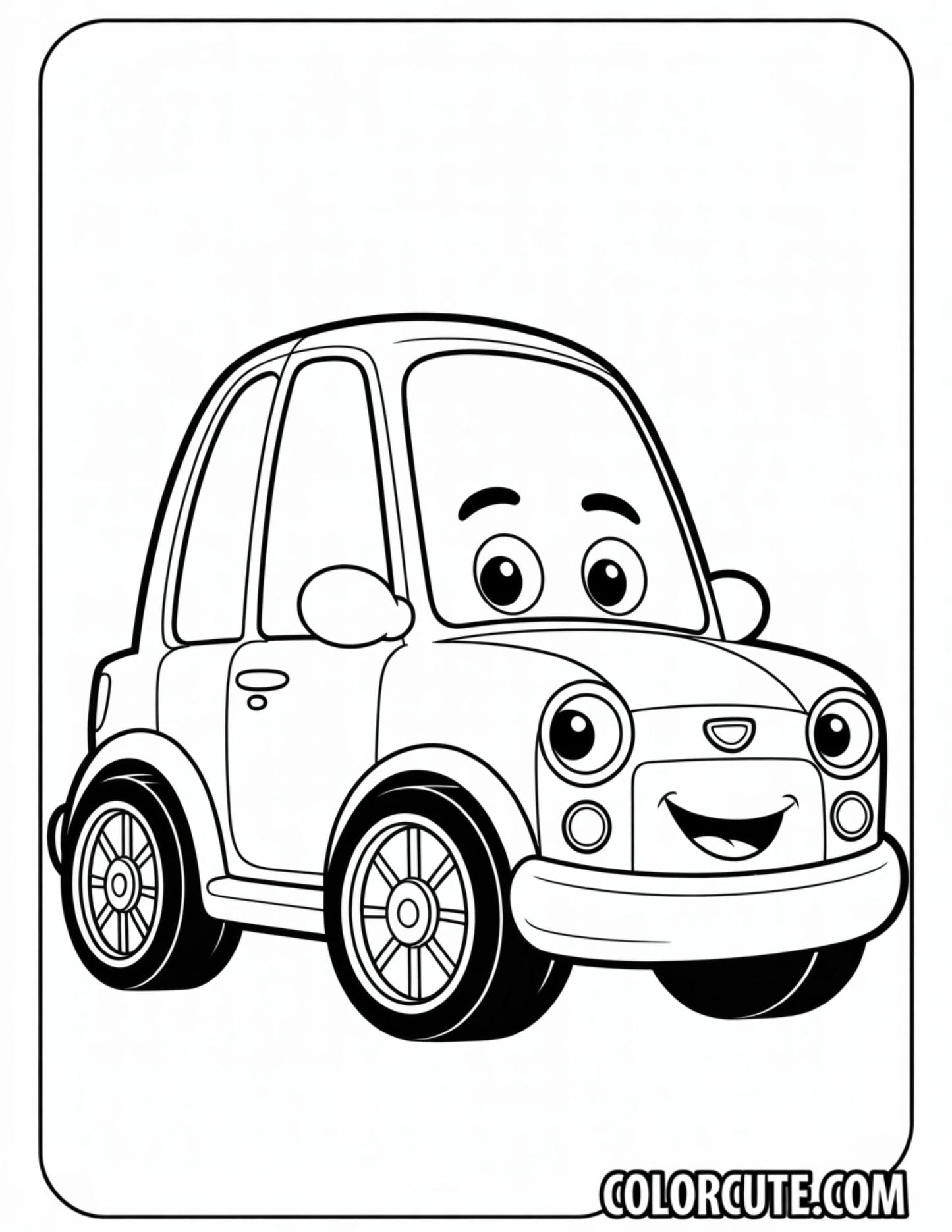 Disney Car Coloring Pages | Free PDF Printables