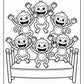 Five Little Monkeys Coloring Page Free PDF Printables