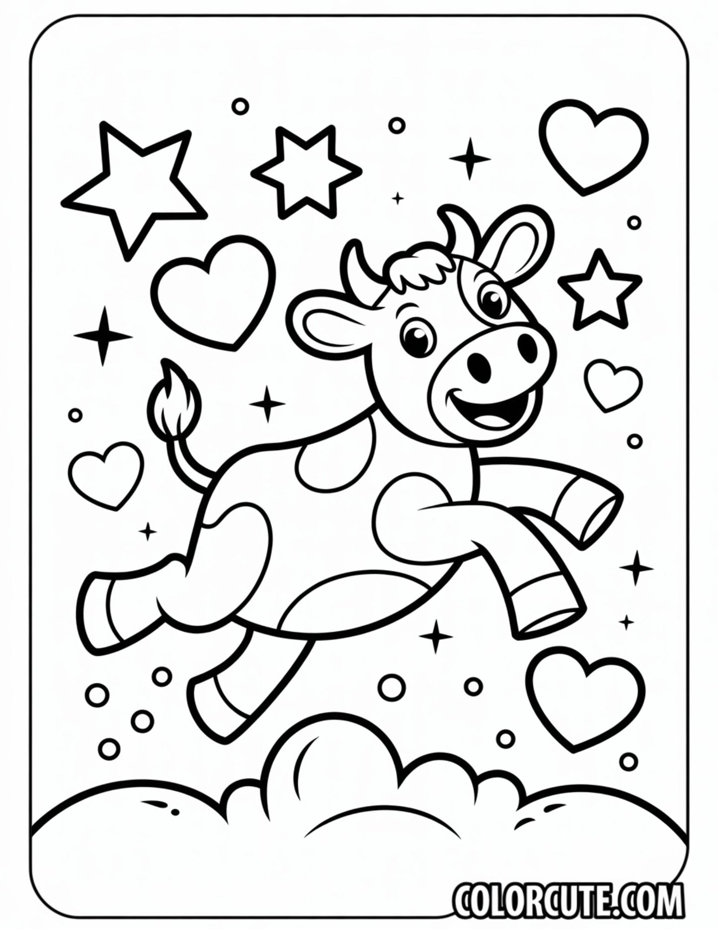 Funny Cow Coloring Pages | Free PDF Printables
