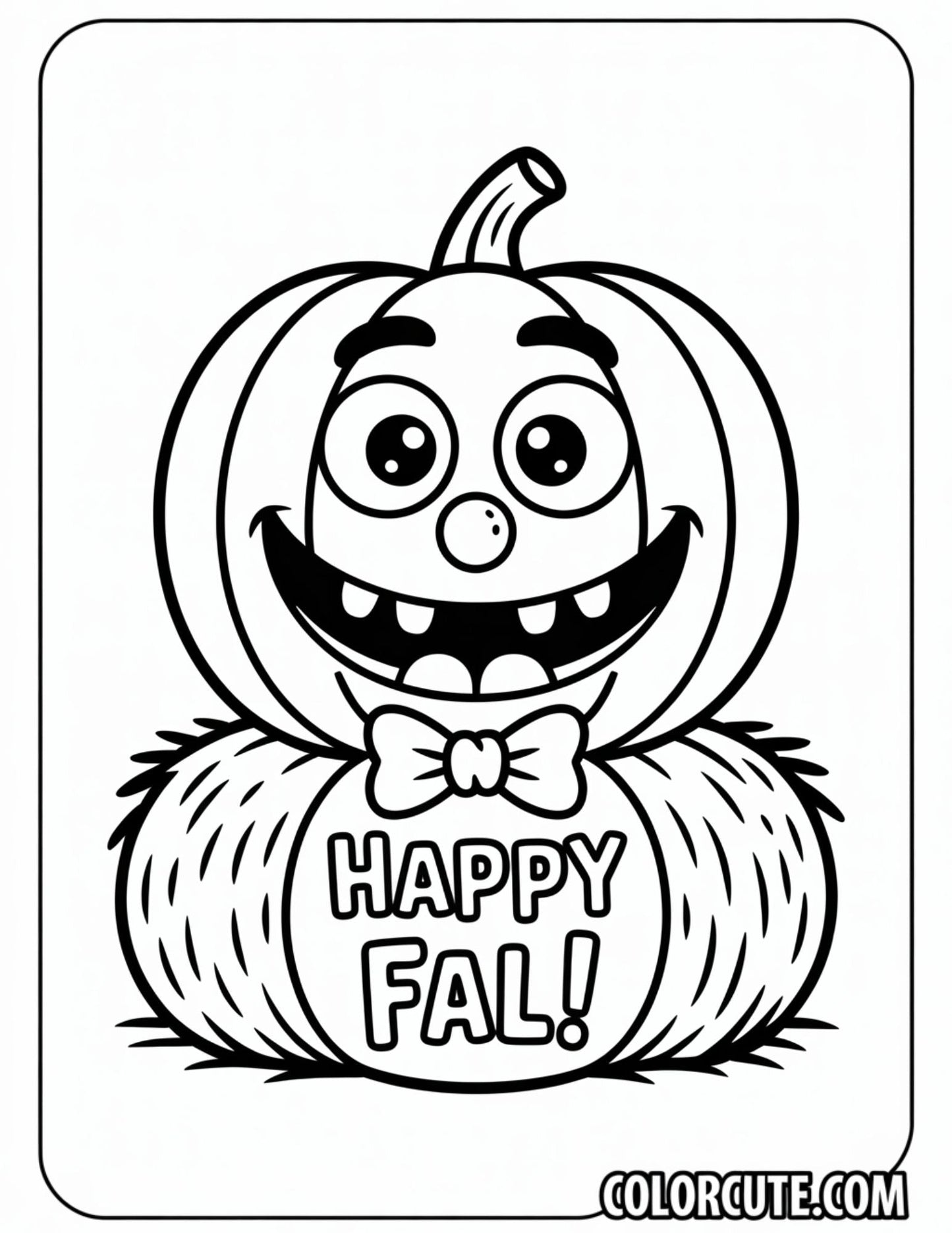 Happy Halloween Pumpkin Coloring Pages | Free PDF Printables