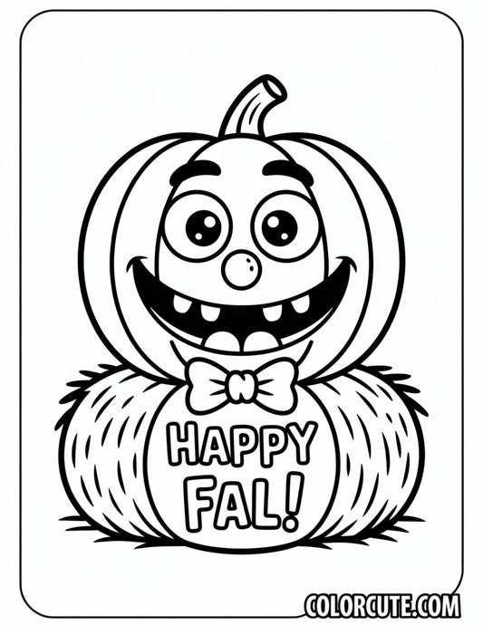 Happy Halloween Pumpkin Coloring Pages | Free PDF Printables