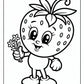 Kawaii Strawberry Coloring Pages – Free PDF Printables