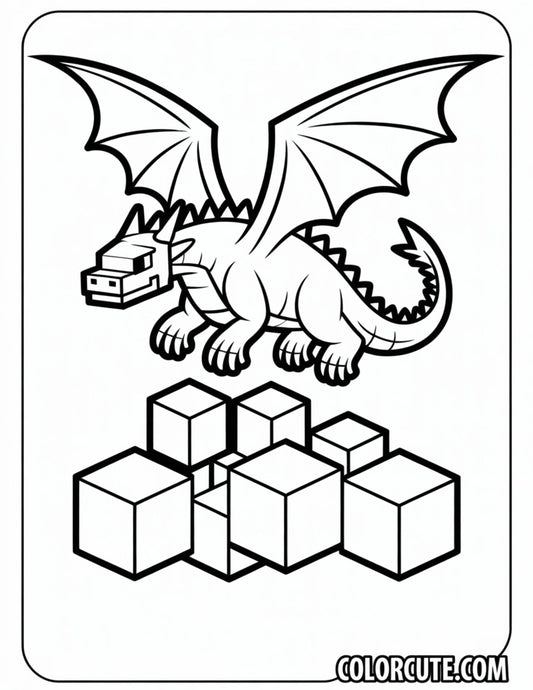 Minecraft Ender Dragon Coloring Pages | Free PDF Printables