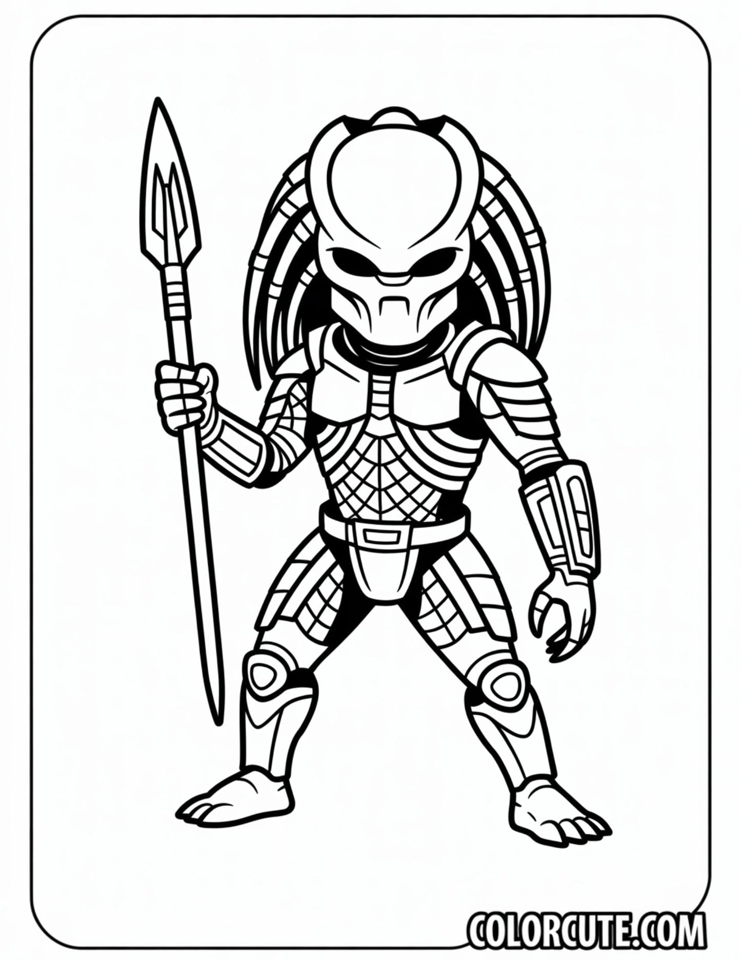 Predator Alien Coloring Pages Free PDF Printables