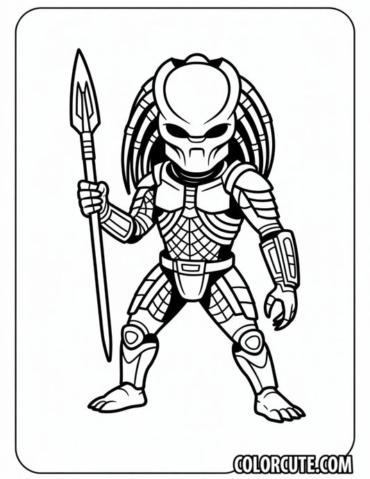 Predator Alien Coloring Pages Free PDF Printables