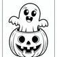 Pumpkin Ghost Coloring Pages | Free PDF Printables