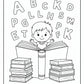 Reading Preschool Coloring Pages | Free PDF Printables