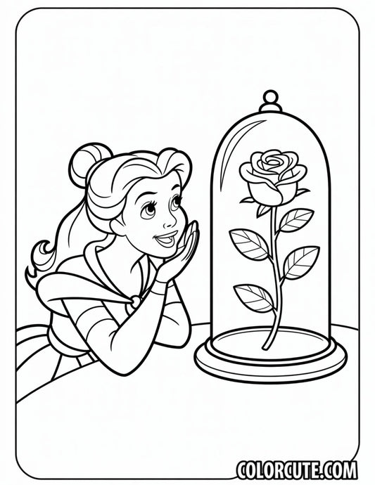 Rose Belle Coloring Pages | Free PDF Printables
