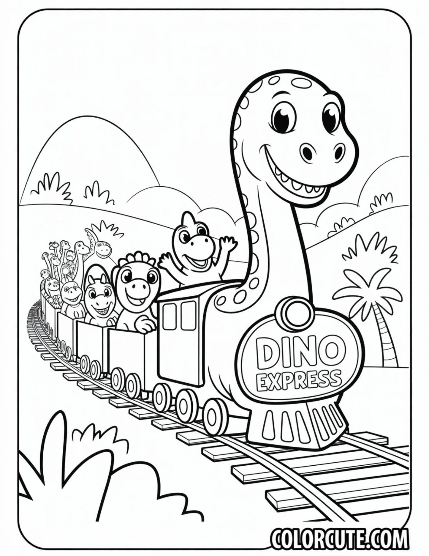 Dinosaur Train Coloring Page - Free PDF Printables