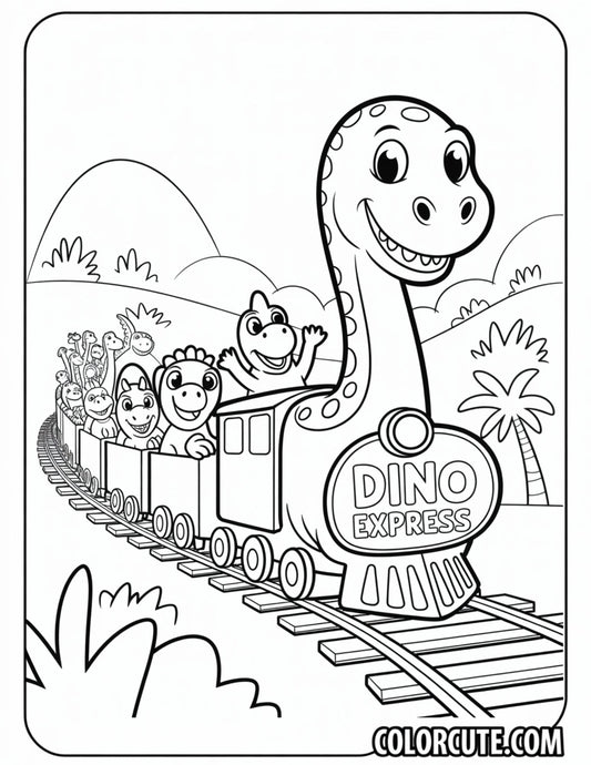 Dinosaur Train Coloring Page - Free PDF Printables
