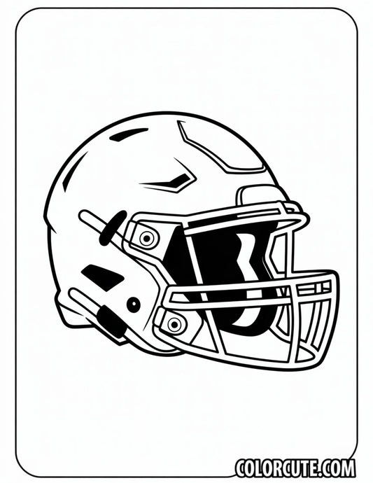Football Helmet Coloring Pages | Free PDF Printables