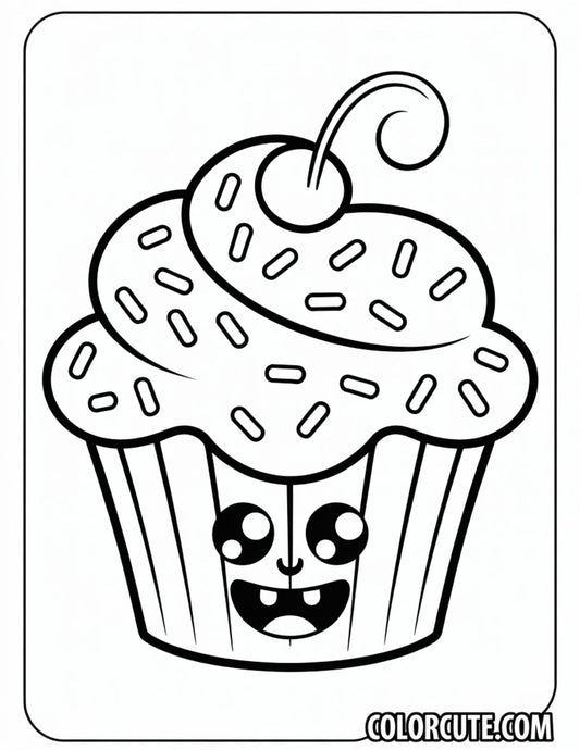 Fun Frosting Cupcake Coloring Pages | Free PDF Printables