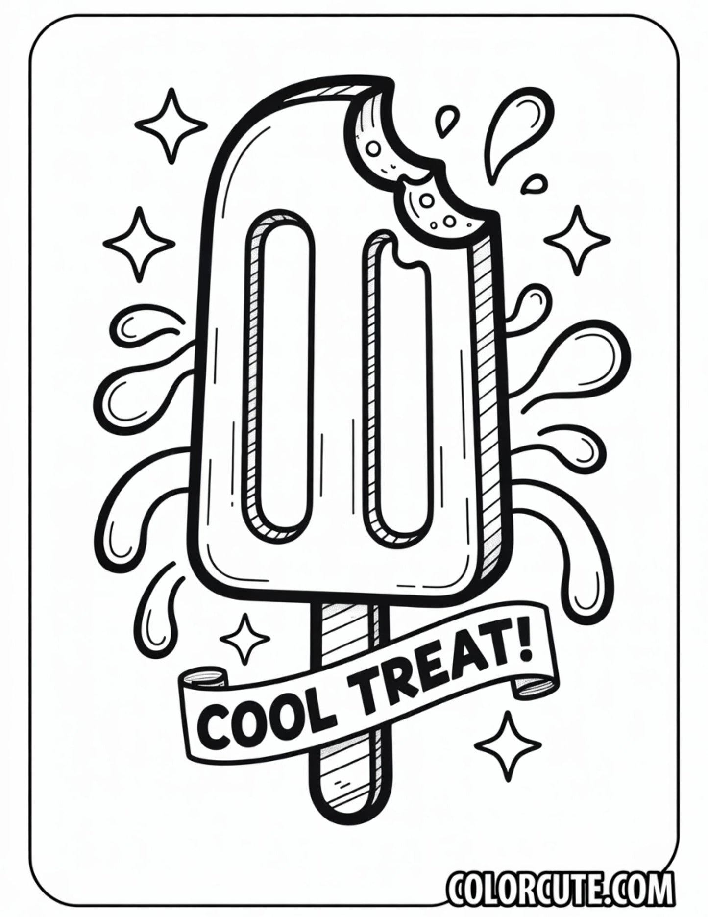 Popsicle Summer Coloring Pages | Free PDF Printables