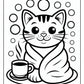 Cat Bold and Easy Coloring Pages | Free PDF Printables