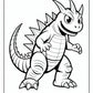 Cute Godzilla Coloring Pages | Free PDF Printables