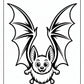 Flying Bat Coloring Page | Free PDF Printables