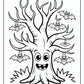 Spooky Tree Coloring Pages | Free PDF Printables