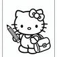 Hello Kitty Back to School Coloring Pages | Free PDF Printables