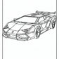 Lego Lamborghini Coloring Pages - Free PDF Printables