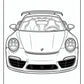 Luxury Porsche Coloring Pages | Free PDF Printables