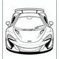 McLaren Car Coloring Page | Free PDF Printables