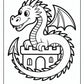 Medieval Dragon Coloring Pages | Free PDF Printables