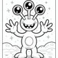 Monster Alien Coloring Pages Free PDF Printables