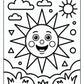 Preschool Sun Coloring Page | Free PDF Printables