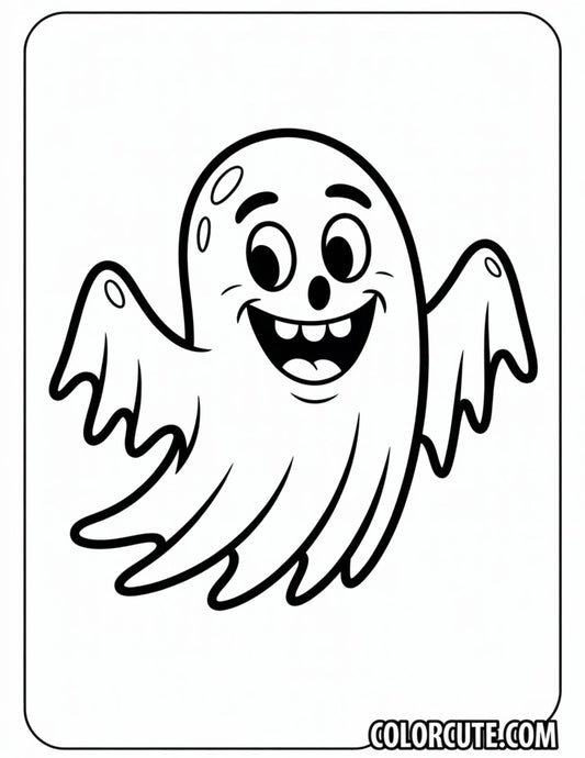 Scary Ghost Coloring Pages | Free PDF Printables