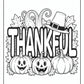 Thankful Thanksgiving Coloring Pages | Free PDF Printables