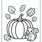 Wonderful Fall Kawaii Coloring Pages | Free PDF Printables