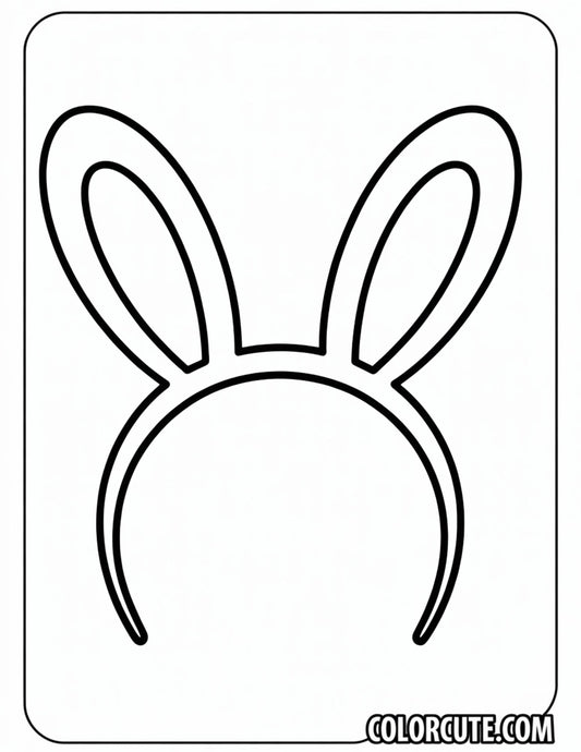 Bunny Ears Coloring Page – Free PDF Printables