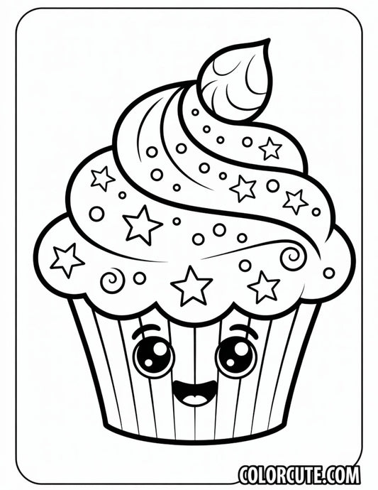 Fun Fantasy Cupcake Coloring Pages | Free PDF Printables