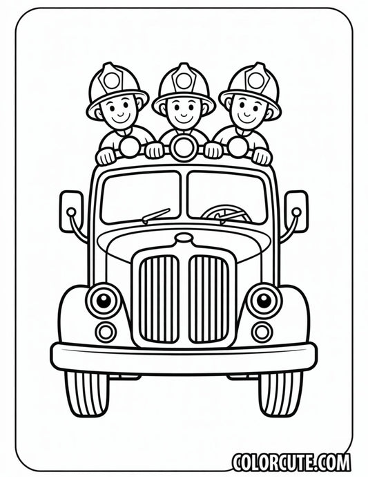 McQueen Fire Truck Coloring Pages | Free PDF Printables