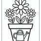 Spring Flowers Coloring Pages Free PDF Printables