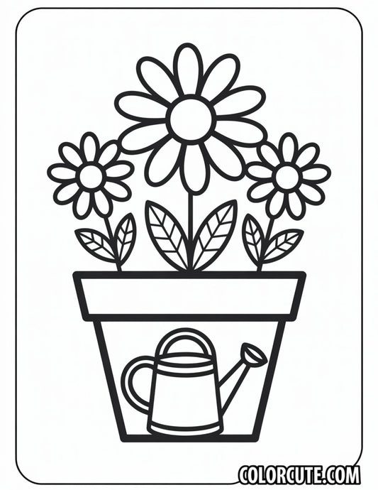Spring Flowers Coloring Pages Free PDF Printables